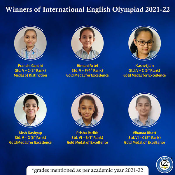 Winners of International English Olympiad 2021-22