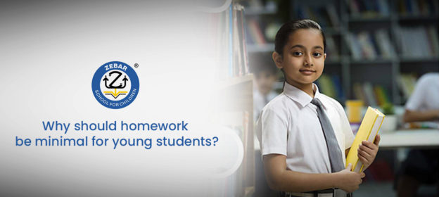Why should homework be minimal for young students?