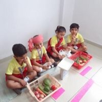 Vegetable Day At Senior K.G