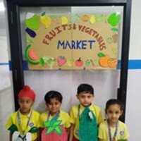 Vegetable Day At Senior K.G